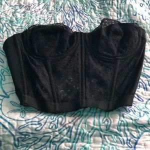 Black lace corset